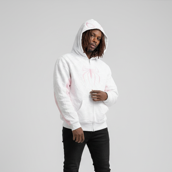 "White" Spidey zip up hoodie