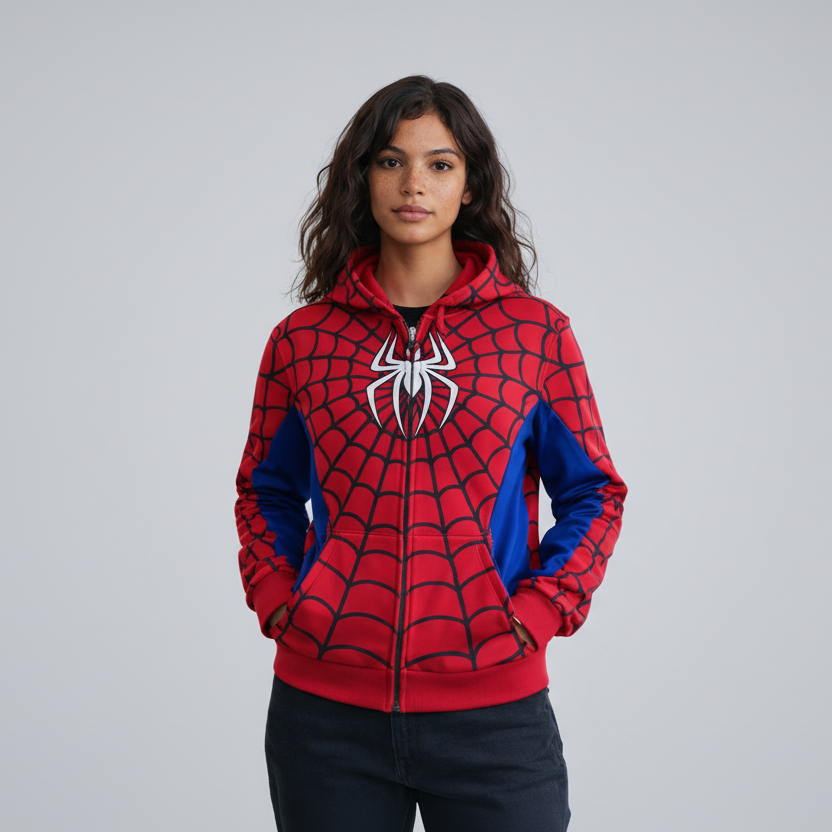 "Red" Spidey zip up hoodie