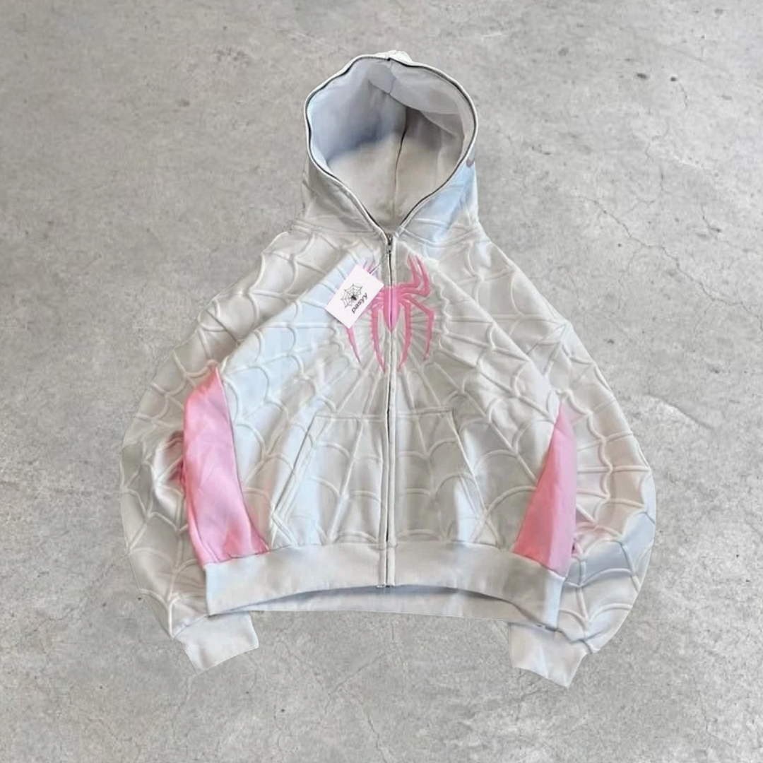 "White" Spidey zip up hoodie